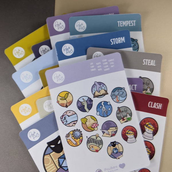 RolePins Sticker Sheets