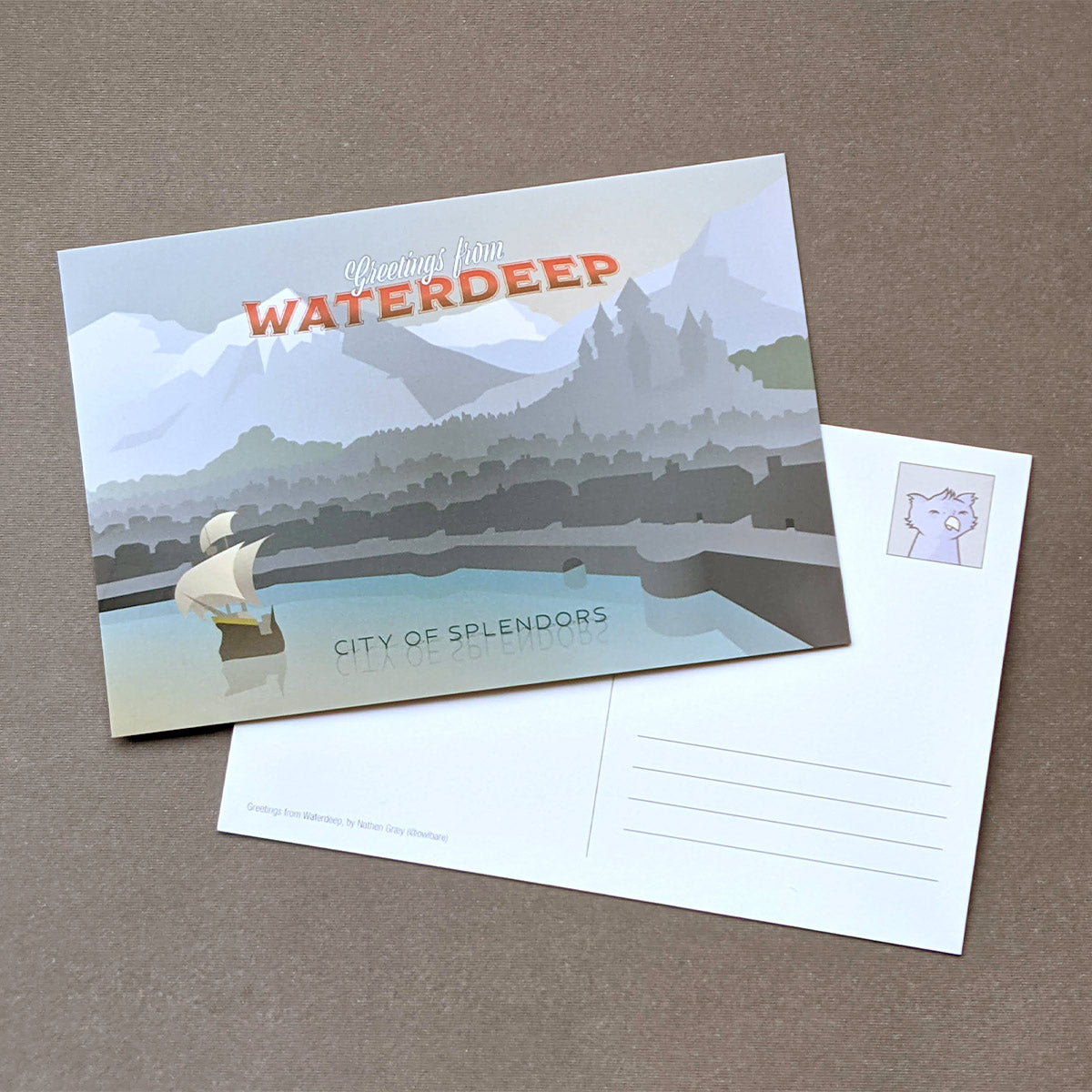 Greetings from Waterdeep Postcard